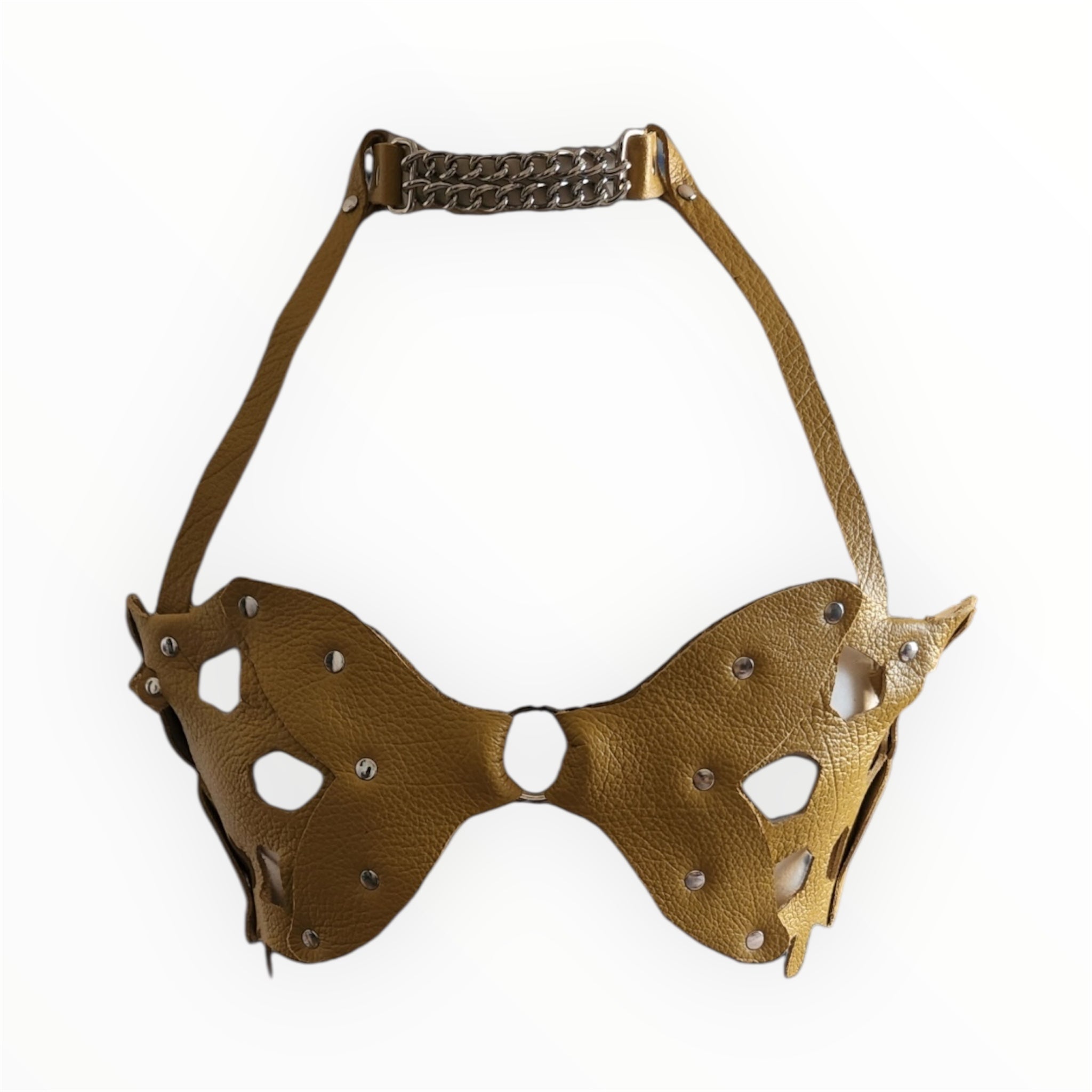 Mustard Bra with choker