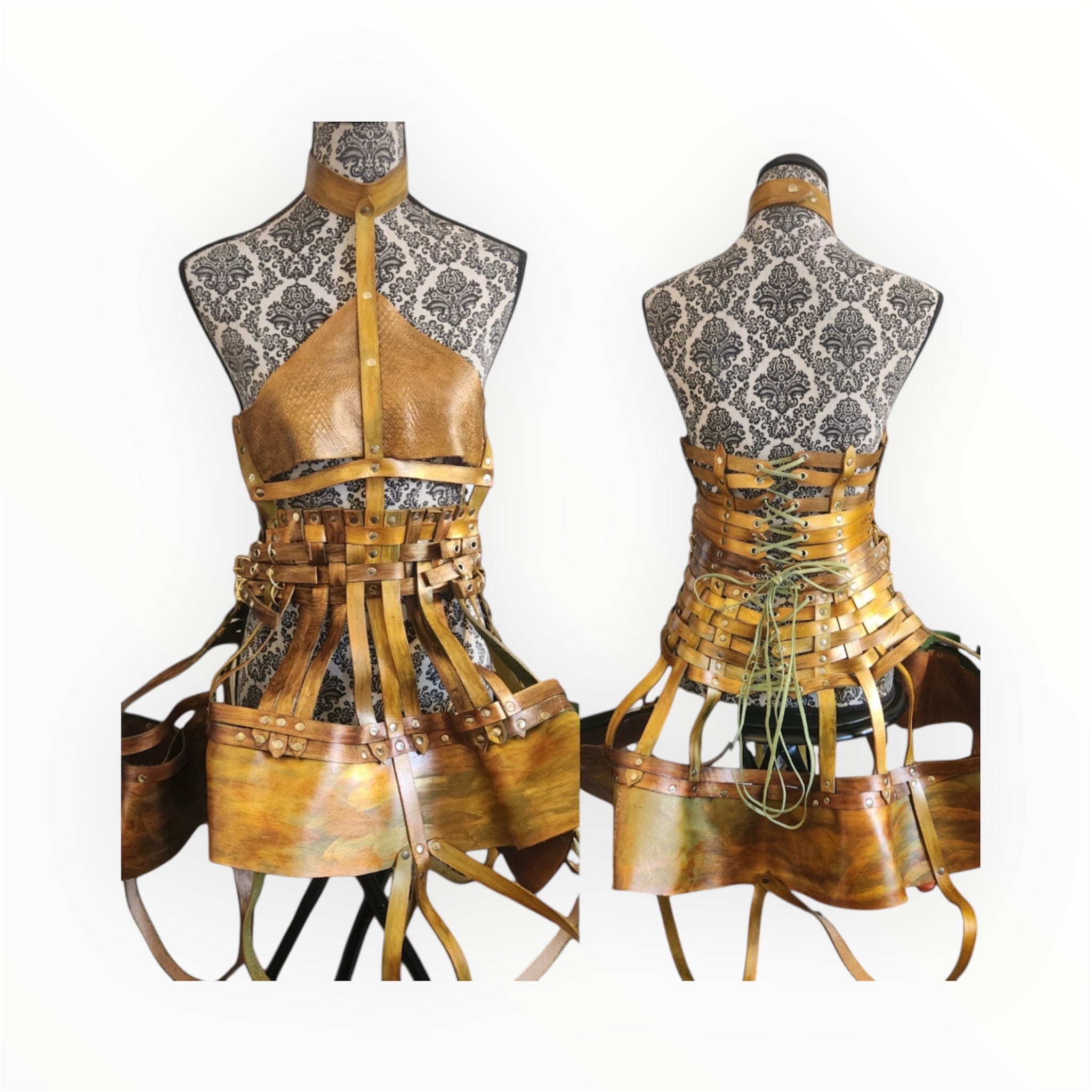 One of a kind leather dress