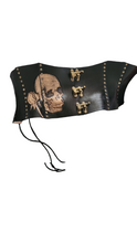 Tooled Skull underbust corset